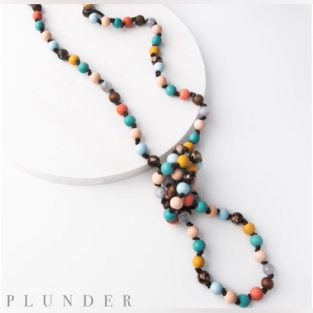 Nib Plunder Design Sawyer Multicolor Beaded Neckl… - image 1